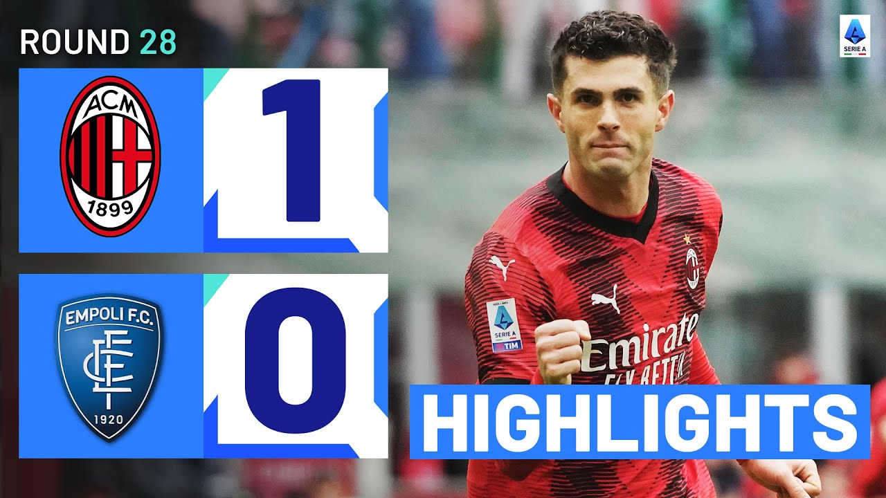 I 28. runde af Serie A besejrede AC Milan Empoli 1-0