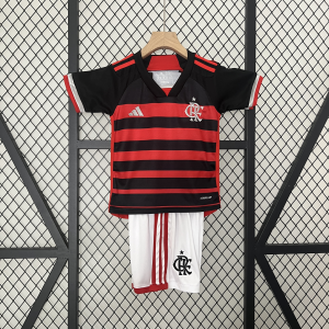 Flamengo Hjemmetroeje 202425 Boern Kortaermet korte bukser 1